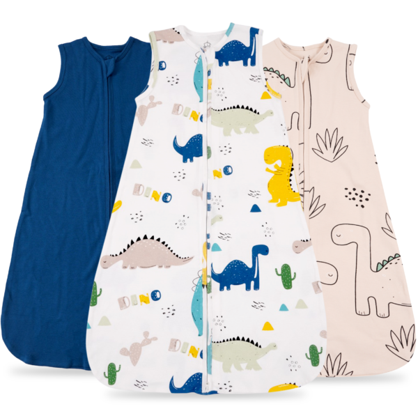 Dino Snuggles 100 % Organic Cotton Baby Sleep Sacks