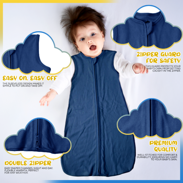 Dino Snuggles 100 % Organic Cotton Baby Sleep Sacks - Image 4
