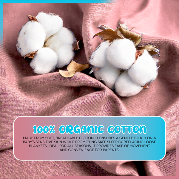 Floral Dreams 100 % Organic Cotton Baby Sleep Sacks - Image 7